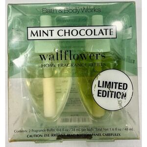 Bath & Body Works Wallflower Refill Bulb Mint Chocolate Ltd Ed 1‎ box Rare NIB